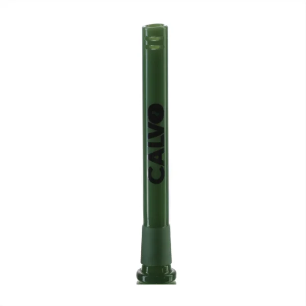 Calvo - Glas-Downstem, massiv grün, 14 cm – 14 mm