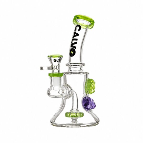 Calvo - Skull Rig Verde (A 19 cm / Ø x 14 mm)