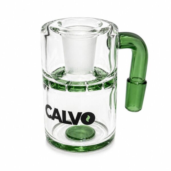 Calvo - Récupérateur de cendres sèches - Vert - (90 degrés | 14 mm)