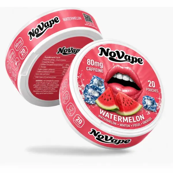 NoVape - 80mg Cafeïne Pouches - Watermelon