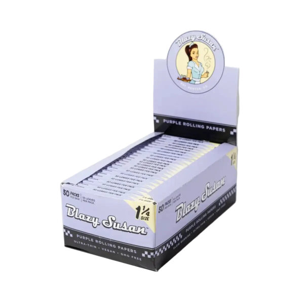 Blazy Susan Rolling Papers 1 1/4 - Purple - 50-Booklet Display
