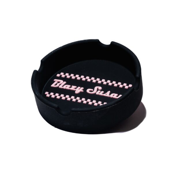 Cendrier classique en silicone Blazy Susan - Noir - 1 pièce