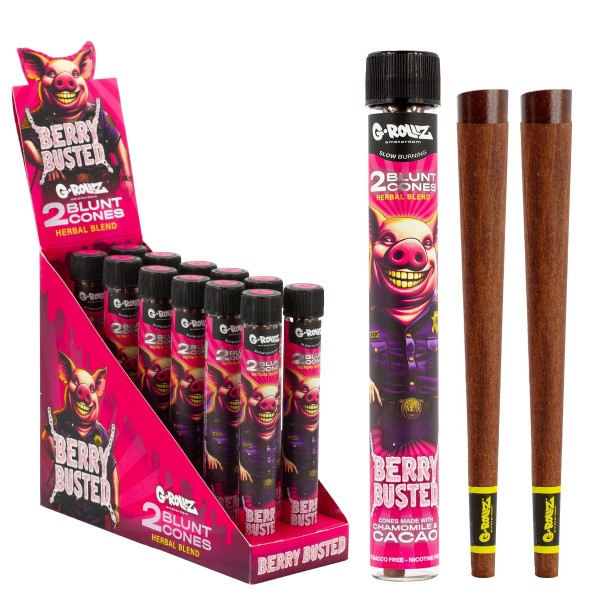 G-Rollz | Blunts ‘Berry Busted’ Terpene Infused (12 Pack Display, 24 Blunts)