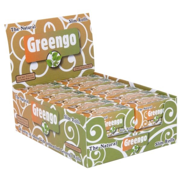 Greengo Unbleached Slim Rolls 44 MM (24 pcs)