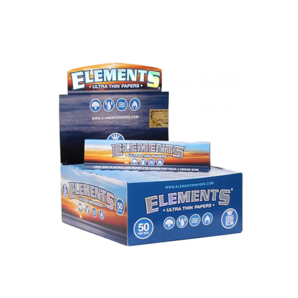 Elements King Size Slim Classic (Display 50pcs)