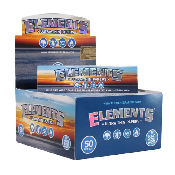 Elements King Size Wide Classic (Display 50pcs)